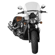 National Cycle Clear Spartan Quick Release Windshield With Black Mount Kit, Straight Forks