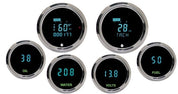 Dakota Digital Odyssey II Universal Round 6 Gauges Kit Teal Display ODYR-60-1