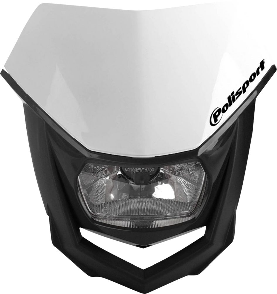 Polisport Halo Headlight - Halogen - White/Black Universal Fit 8657400001