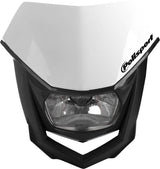 Polisport Halo Headlight - Halogen - White/Black Universal Fit 8657400001