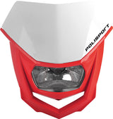 Polisport Halo Headlight - White/Red Universal Fit 8657400040