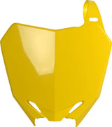 Polisport Plastic Front Number Plate for Suzuki RMZ450/RMZ250 Yellow 8659300001