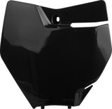 Polisport Front Number Plate for KTM Black 8664900003