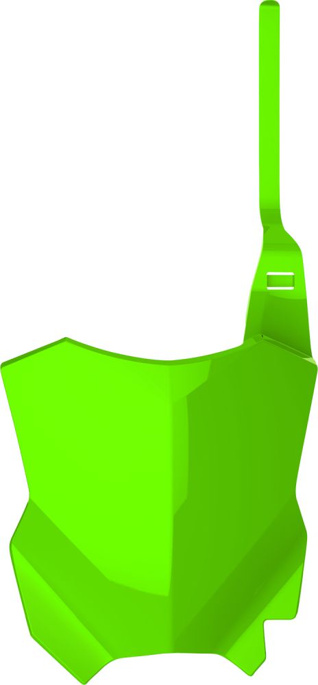 Polisport Plastic Front Number Plate for Kawasaki KX250/KX125 2003-2008 Lime Green