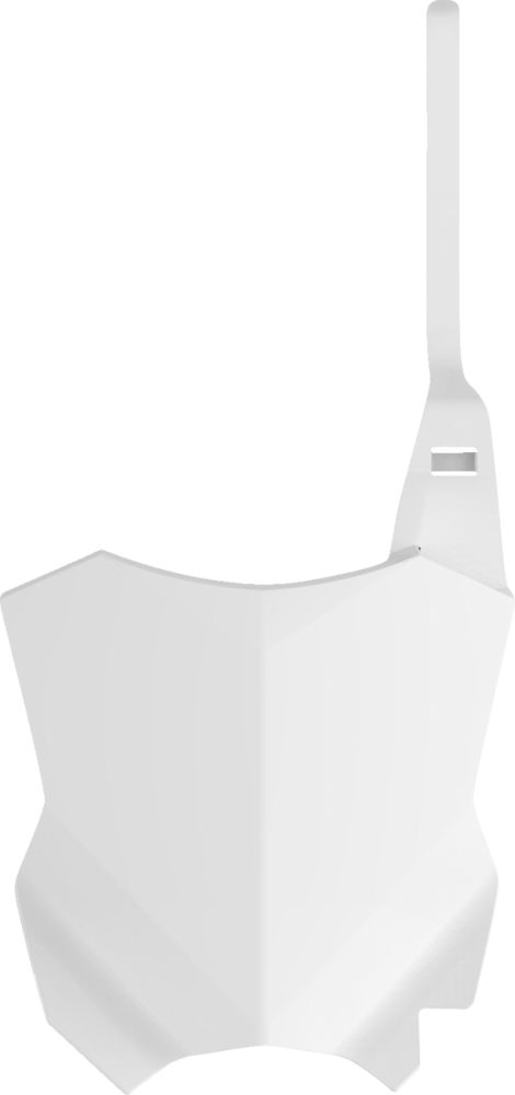 Polisport Plastic Front Number Plate for Kawasaki KX250/KX125 2003-2007 White