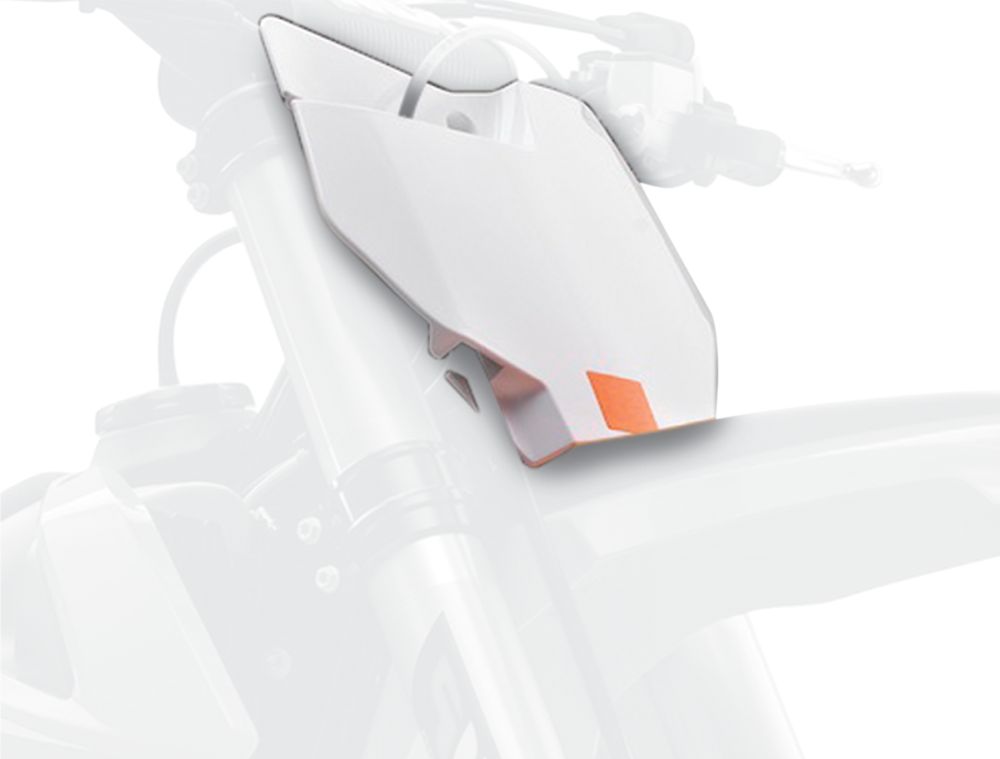 Polisport Front Number Plate for KTM 2019-2022 White 8666400008