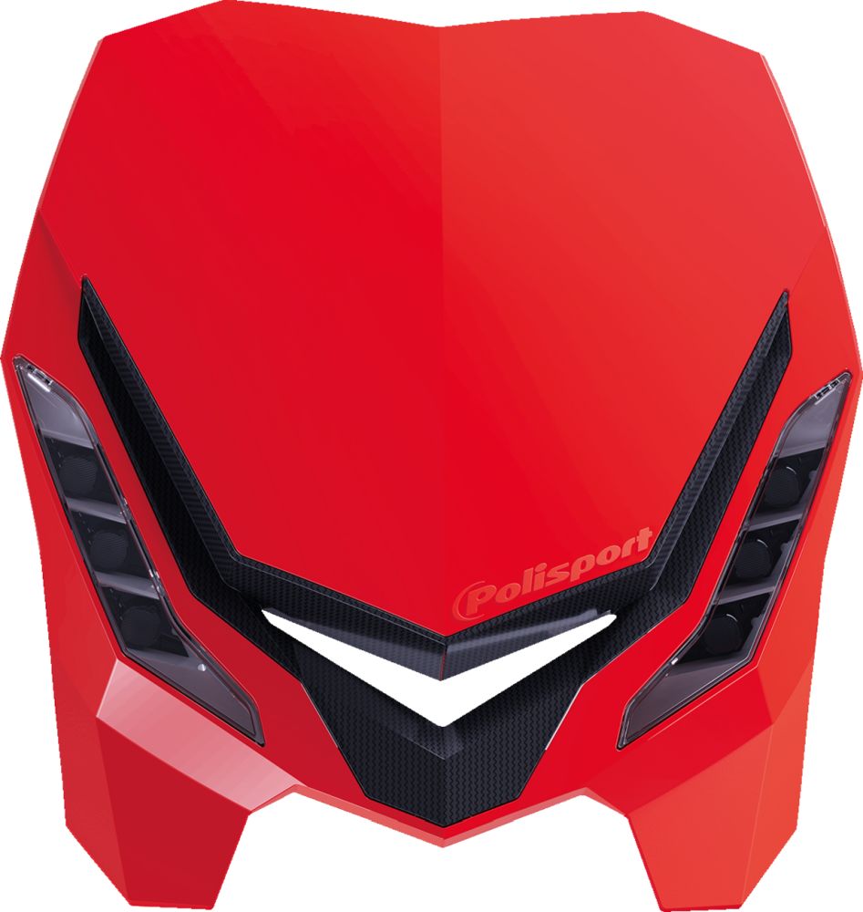 Polisport E-Blaze LED Headlight - Red/Black Universal Fit 8670800004