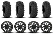 System 3 ST-3 Simulated Beadlock Matte Black 15" Wheels And XTR370 Tires [37x10R-15]
