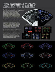 Dakota Digital 1955-1959 Chevrolet Pickup HDX Analog Gauge kit HDX-55C-PU