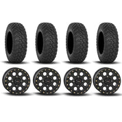 System 3 SB-7 Beadlock Matte Black 15" Wheels And RT320 Tires [32x10R-15]