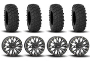 System 3 SB-4 Beadlock Matte Black 15" Wheels And XTR370 Tires [32x10-15]
