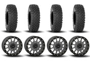 System 3 SB-5 Beadlock Gun Metal Grey 15" Wheels And XC450 Tires [32x10R-15]