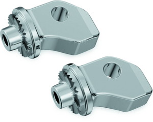 Kuryakyn Chrome Splined Peg Adapters Front 8836