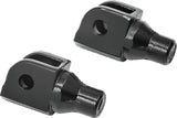 Kuryakyn Gloss Black Front Tapered Peg Adapter 8868