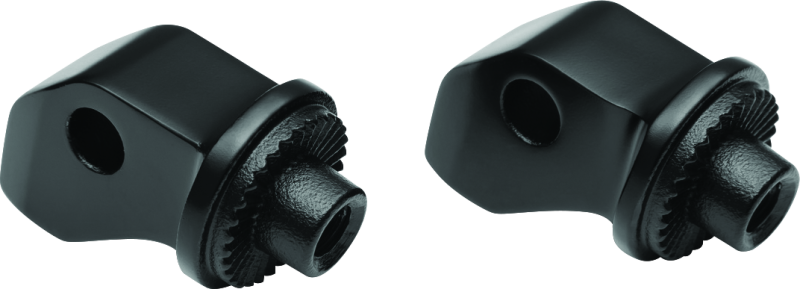 Kuryakyn Satin Black Splined Front Peg Adapter 8893