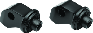 Kuryakyn Satin Black Splined Front Peg Adapter 8893