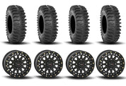 System 3 SB-6 Beadlock Matte Black 15" Wheels And XT400 Tires [30x10R-15]