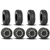 System 3 SB-6 Beadlock Matte Black 15" Wheels And XT400 Tires [30x10R-15]