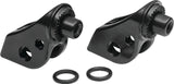Kuryakyn Satin Black Front Splined Peg Adapters 8937