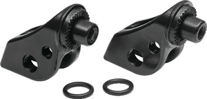 Kuryakyn Satin Black Front Splined Peg Adapters 8937