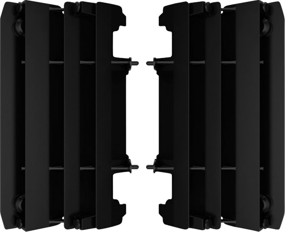 Polisport Louvers Radiator Cover for Yamaha YZ125/YZ250/YZ125X/YZ250X Black