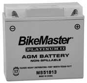 BikeMaster AGM 12V Platinum Battery For BMW K1600GT 2011-2019 Grey