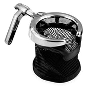 KURYAKYN BLACK CHROME BASKET UNIVERSAL DRINK HOLDER FOR 1982-2017 HARLEYS 1462