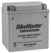 BikeMaster AGM 12V Platinum Battery For CFMOTO CForce 400 2016-2020 Grey
