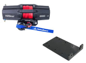Viper V2 UTV Winch Kit 6000 lb Standard Spool With 40 Feet Black Synthetic Rope With Mount For Kawasaki Mule 4000/4010 2009-2020