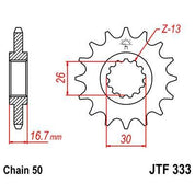 Front & Rear Sprocket Kit for HONDA CBR954 RR Fire Blade-USA 02-03 JT Sprockets
