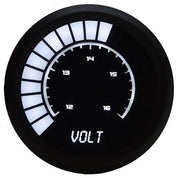 Intellitronix Voltmeter Analog LED Bargraph in Black Bezel - White