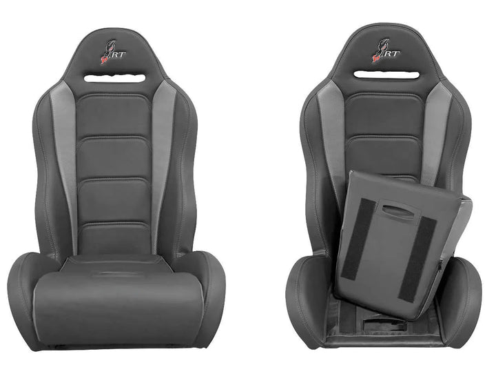 DragonFire Racing HighBack RT Seats for Maverick X3 & YXZ models - Black/Grey - Pair - 15-0051