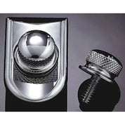 KURYAKYN CHROME SEAT SCREW AND BEAUTY CAP FOR HARLEY-DAVIDSON MODELS EACH 9035