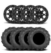 ITP Hurricane 15" Matte Black Wheels And Cryptid Tires [32x10-15]