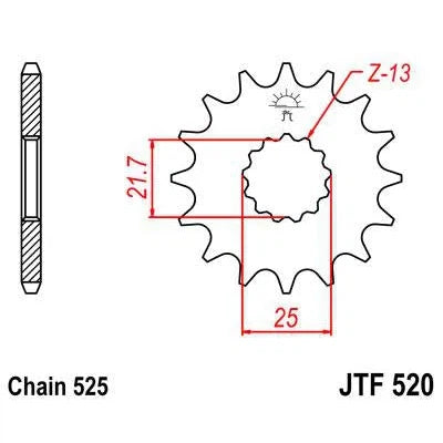 Front & Rear Sprocket Kit for SUZUKI SV650 S-L0,L1,L2,L3 10-13 JT Sprockets