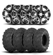 ITP SS312 14" Black Wheels And Mud Lite Tires [27x10-14]