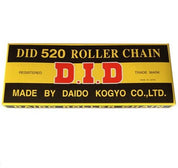 DID Standard 520 Chain 100 Links Natural for Street Motorcycle