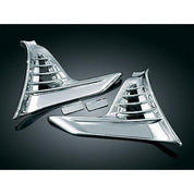 Kuryakyn Chrome Louvered Chrome Battery Box Covers Trim Honda Goldwing 2010 1800