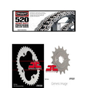 520H Heavy-Duty Chain, Front & Rear Sprocket Kit fits HONDA ATC250R 1986