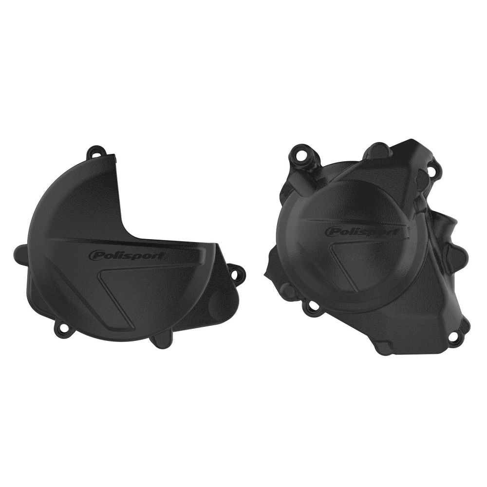 Polisport Engine Covers Protection Kit for Honda CRF450RX/CRF450R 2017-2026 Black