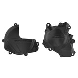 Polisport Engine Covers Protection Kit for Honda CRF450RX/CRF450R 2017-2026 Black