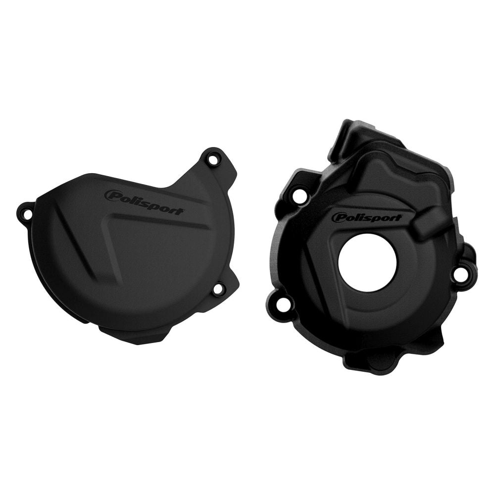 Polisport Engine Covers Protection Kit for KTM/Husqvarna Black 90970