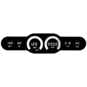 Intellitronix 6 Gauge Bar Sweep Digital Universal Panel DP10004 - White