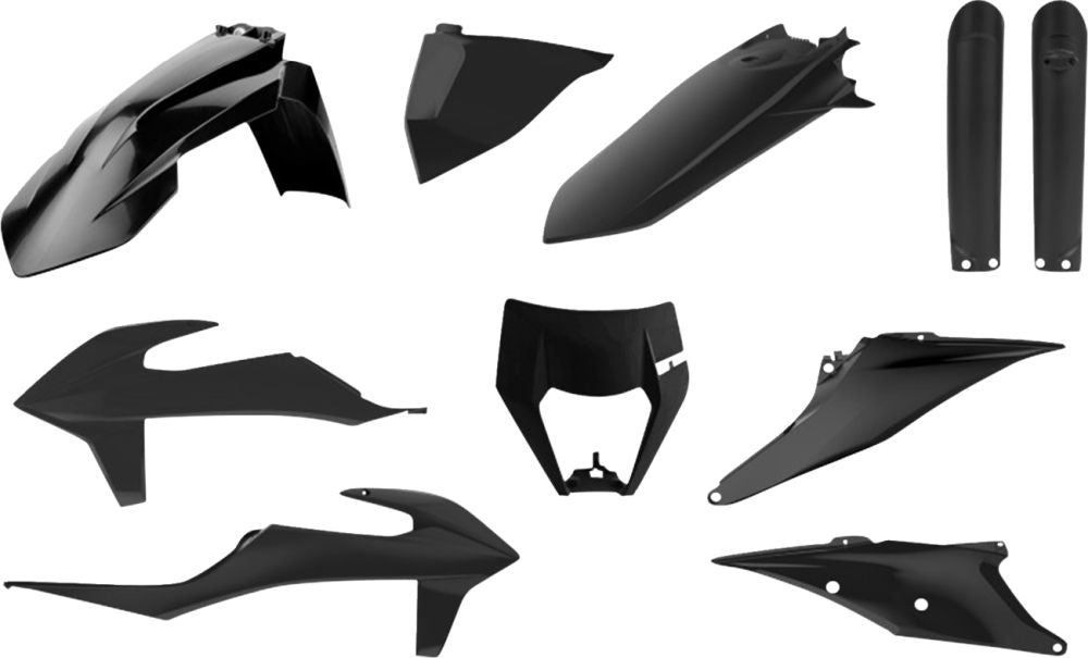 Polisport Full Plastic Kit for KTM Black 91017