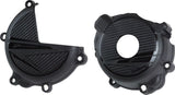 Polisport Engine Cover Clutch/Ignition Protection Kit for Suzuki DR-Z400 2000-2025 Black