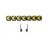 KC HiLiTES Gravity LED Pro6 - 7-Light Bar Kit - Front Bumper -2011-2016 Ford Super Duty