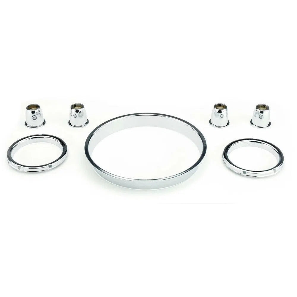 Dakota Digital 1957 Chevy Car Reproduction Chrome Instrument Trim Bezels BZL-57C