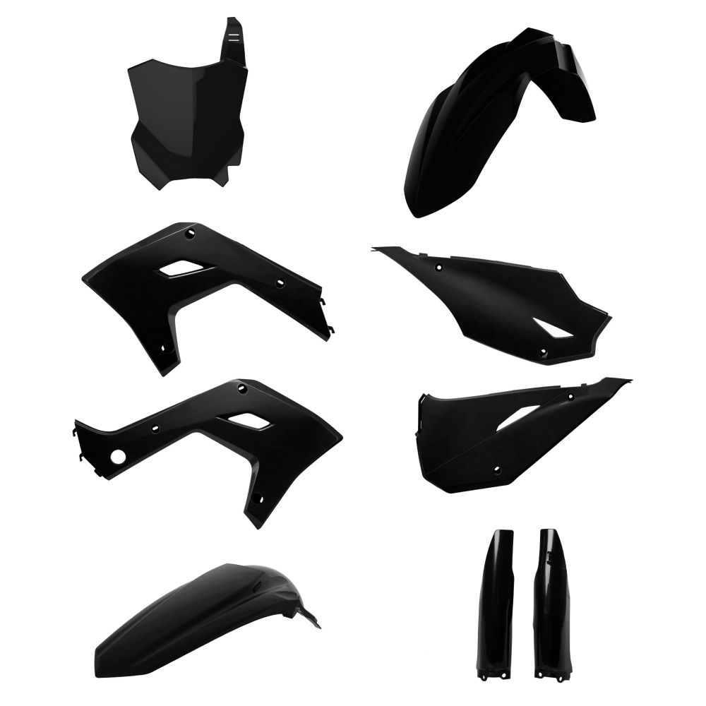 Polisport Restyling Kit for Kawasaki KX250/KX125 2003-2008 Black 91632