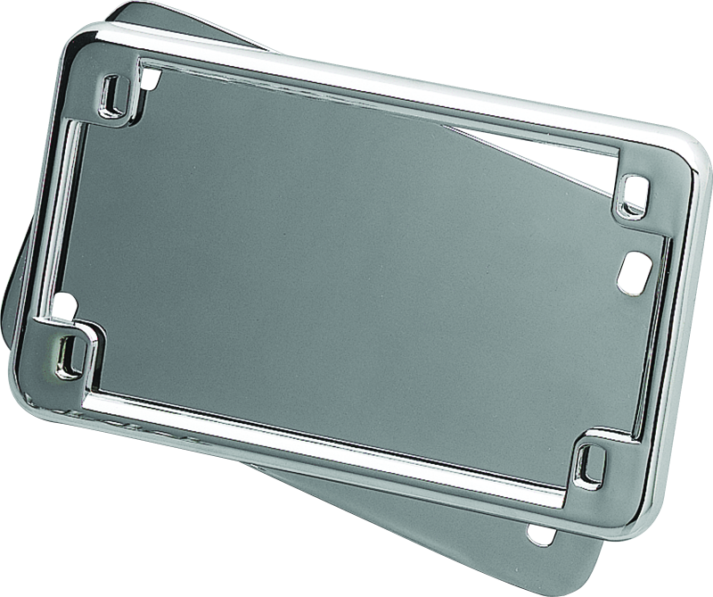 Kuryakyn Chrome License Frame & Backing Plate Set 4in X 7in 9166