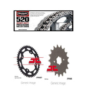 520H Heavy-Duty Chain,Front & Rear Sprocket Kit YAMAHA YFZ350 Banshee 1987-1988